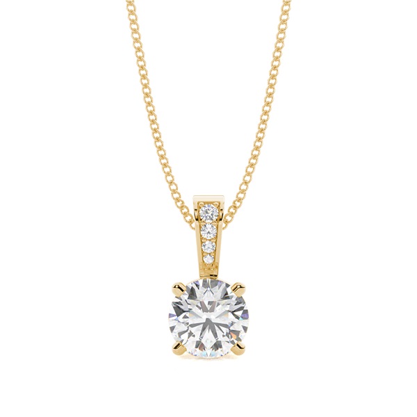 4 Prong Setting Solitaire Pendant