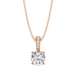 4 Prong Setting Solitaire Pendant