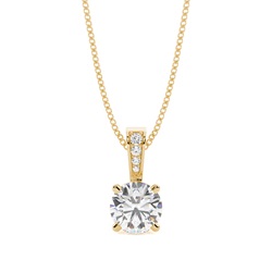 4 Prong Setting Solitaire Pendant