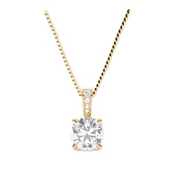 4 Prong Setting Moissanite Solitaire Pendant