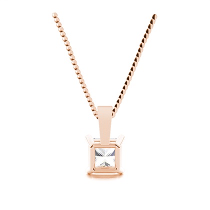 Princess Moissanite Pendants