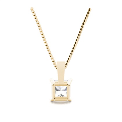 Yellow Gold Moissanite Pendants