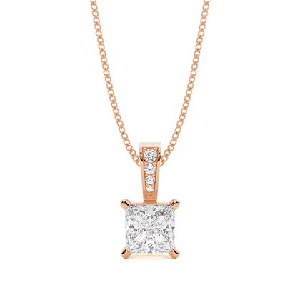 Rose Gold Diamond Pendants & Necklaces