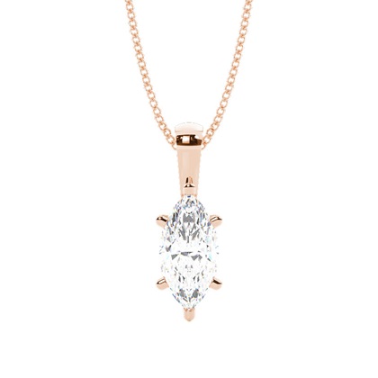 Marquise Rose Gold Diamond Necklaces and Diamond Pendants