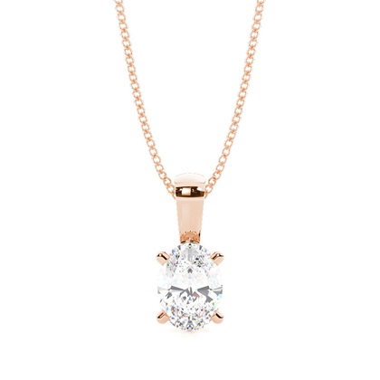 Oval Diamond Pendants