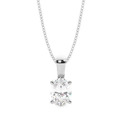 Oval Diamond Pendants