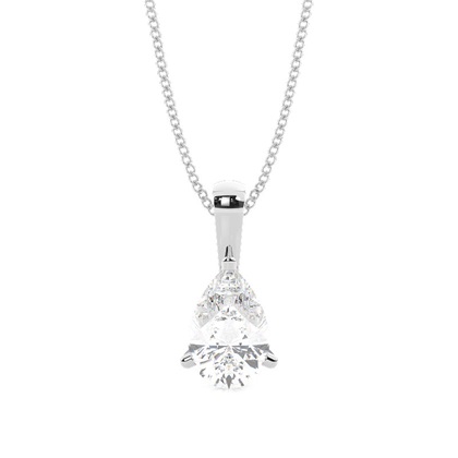 Pear Diamond Pendants
