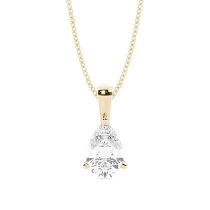 Pear Diamond Pendants