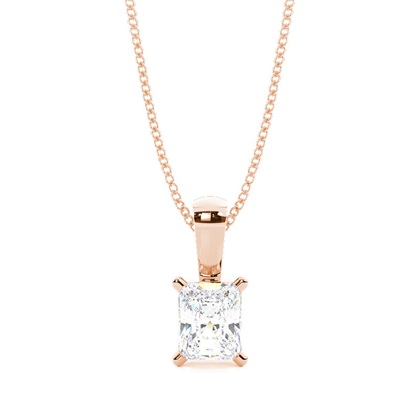 Radiant Rose Gold Diamond Necklaces and Diamond Pendants