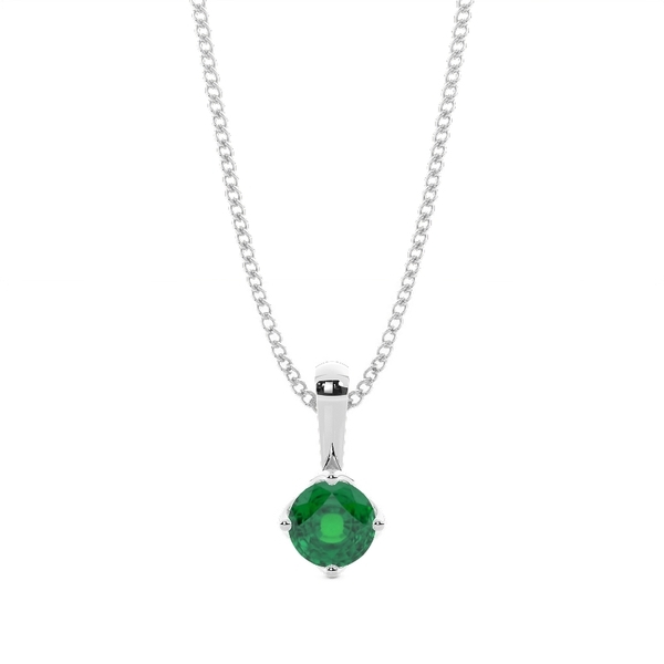 Prívesek Emerald solitér se 4 hroty