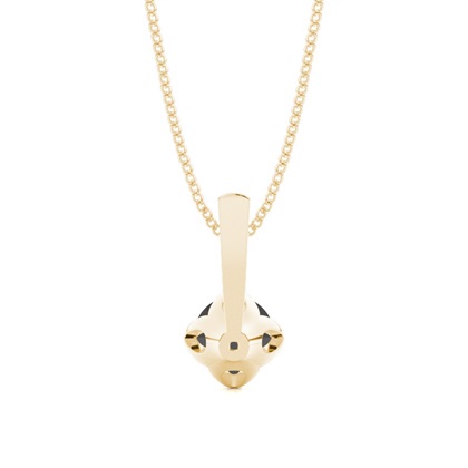 Schwarze Diamant Anhänger in einer Krappenfassung