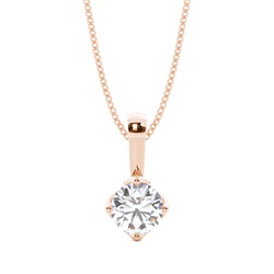 4 Prong Setting Solitaire Pendant