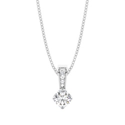 4 Prong Setting Solitaire Pendant