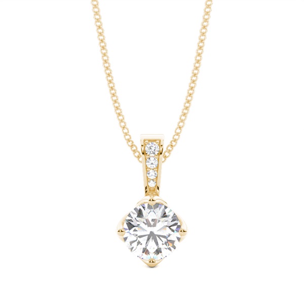 4 Prong Setting Solitaire Pendant