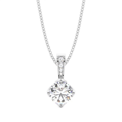 4 Prong Setting Solitaire Pendant