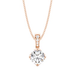 4 Prong Setting Solitaire Pendant