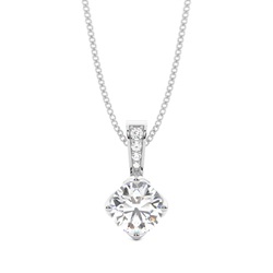 Diamant Anhänger in einer Krappenfassung