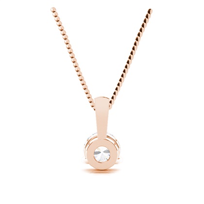 Rose Gold Moissanite Diamond Pendants