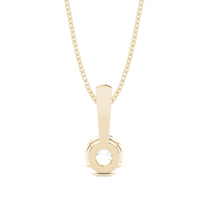 Gelbgold Solitär Anhänger