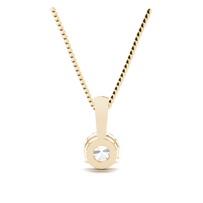 Yellow Gold Moissanite Pendants