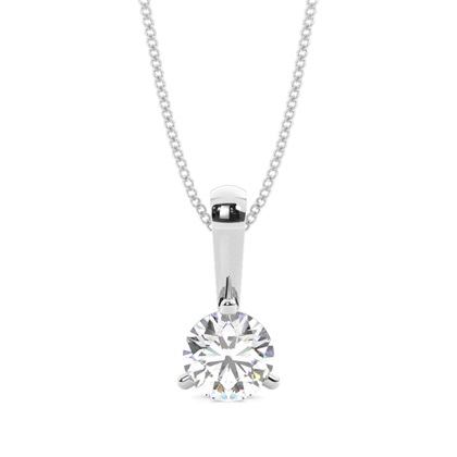 3 Prong Setting Solitaire Pendant