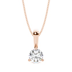 3 Prong Setting Solitaire Pendant