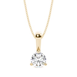 3 Prong Setting Solitaire Pendant
