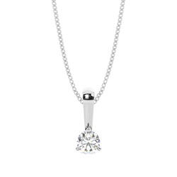 3 Prong Setting Solitaire Pendant