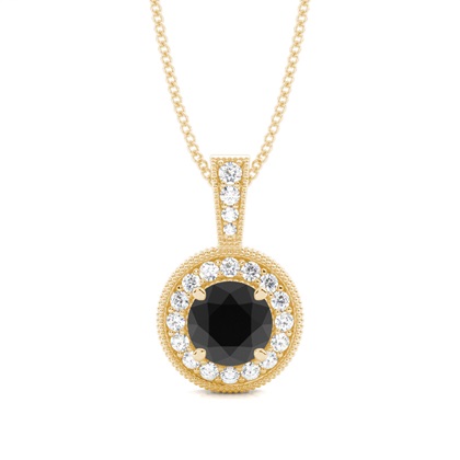 Yellow Gold Diamond Pendants & Necklaces