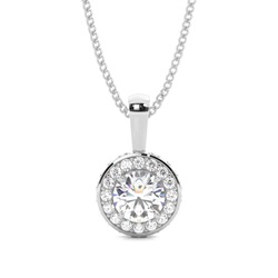 Multi Diamant Anhänger in einer Krappenfassung