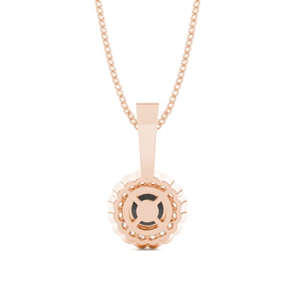 Rose Gold Black Diamond Pendants