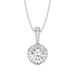 Multi Diamant Anhänger in einer Krappenfassung