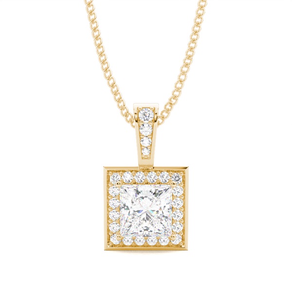 4 Prong Setting Halo Pendant