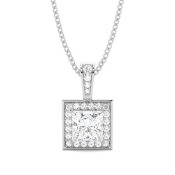 Multi Diamant Anhänger in einer Krappenfassung