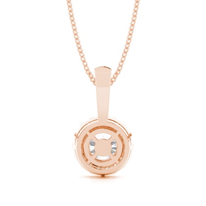 Rose Gold Moissanite Pendants