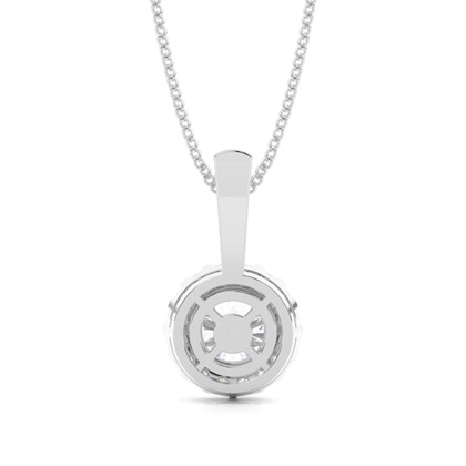 Multi Moissanit Anhänger in einer Krappenfassung