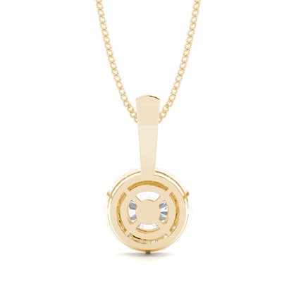 Yellow Gold Moissanite Pendants