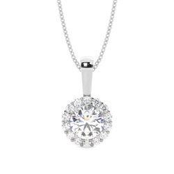 Multi Diamant Anhänger in einer Krappenfassung