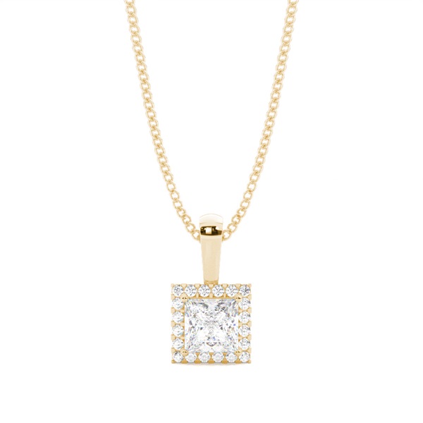 4 Prong Setting Halo Pendant
