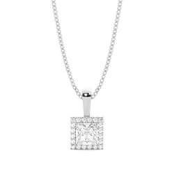 4 Prong Setting Halo Pendant