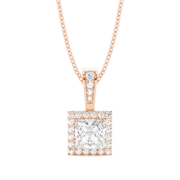 4 Prong Setting Halo Pendant