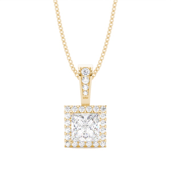 4 Prong Setting Halo Pendant