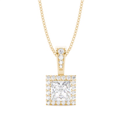 4 Prong Setting Halo Pendant