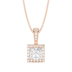 Multi Diamant Anhänger in einer Krappenfassung