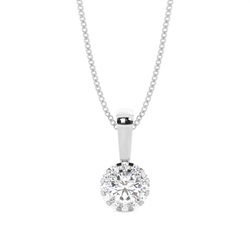 4 Prong Setting Halo Pendant