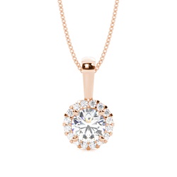 Multi Diamant Anhänger in einer Krappenfassung