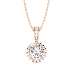 Multi Diamant Anhänger in einer Krappenfassung