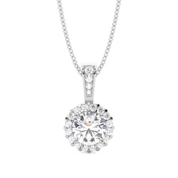 Multi Diamant Anhänger in einer Krappenfassung