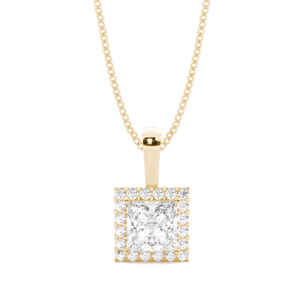 4 Prong Setting Halo Pendant