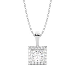 Multi Diamant Anhänger in einer Krappenfassung